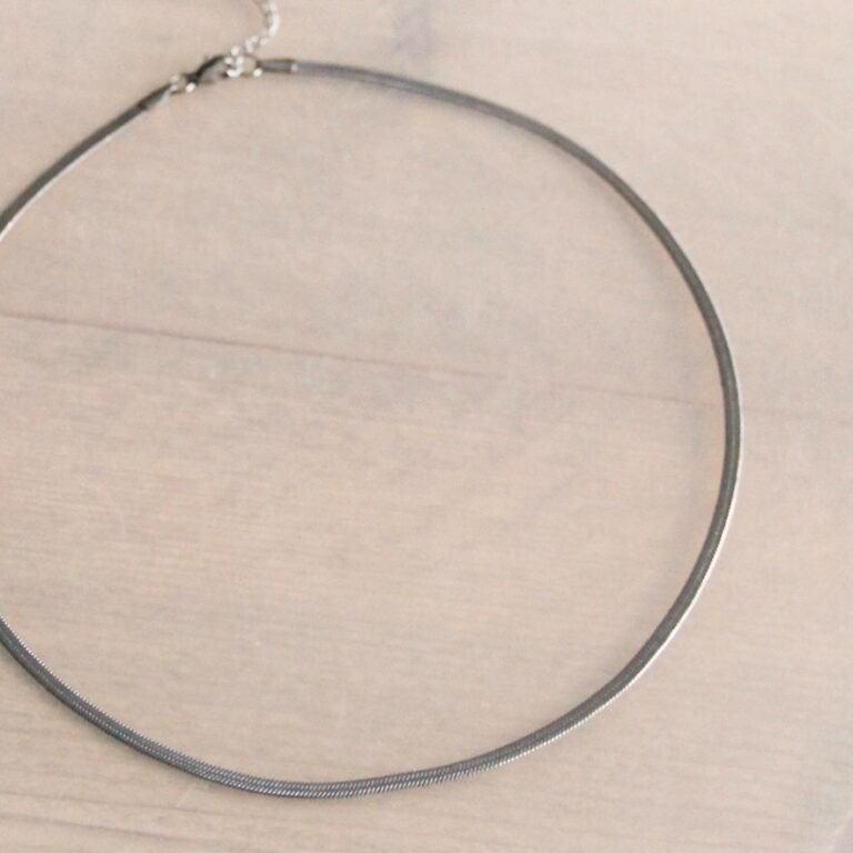 Platte “Snake” ketting 3mm - zilverkleur