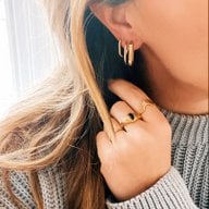 EA564: RVS creool ovaal 21mm "basic" - zilver