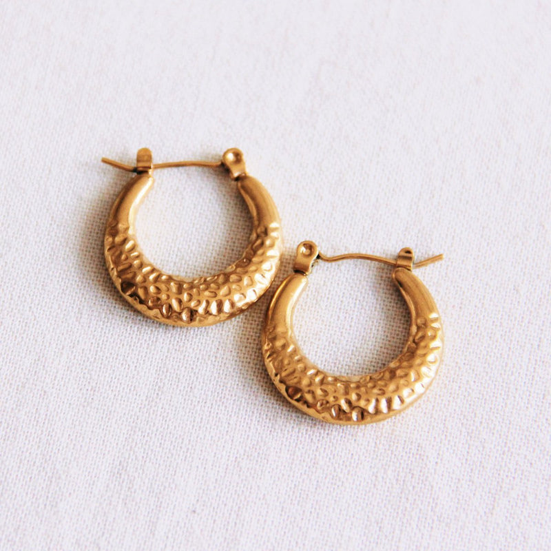 RVS ring 20mm “bewerkt” – goud