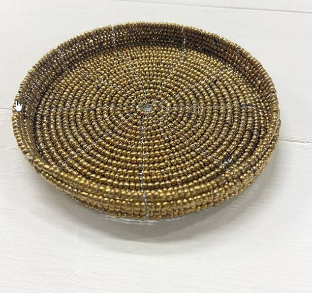 Geschenkset Zilveren Rasp, goudkleurig schaaltje metaal en white jasmin amberblokje