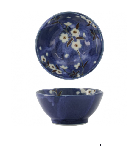 TOKYO design studio Blue Sakura kom blauw-wit, Ø 13,3 cm, ca. 350 ml