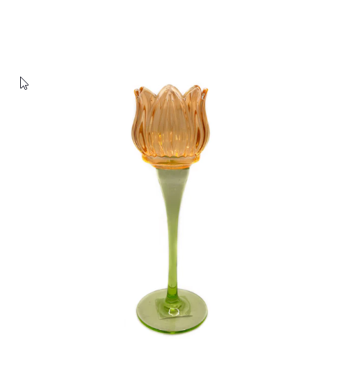 Waxinelichthouder Tulp Groot (oranje)
