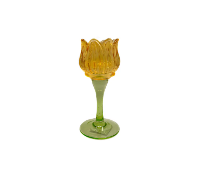 Waxinelichthouder Tulp Groot (oranje)