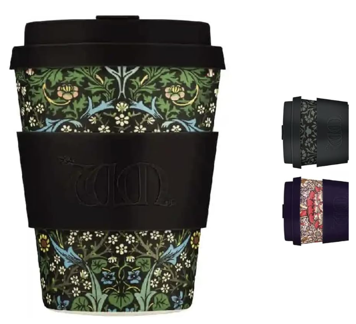 Ecoffee cup William Morris Gallery, Blackthorn 12 oz/ 350 ml