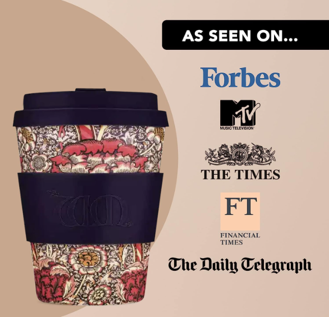Ecoffee cup William Morris Gallery, Wandle 12 oz/350 ml