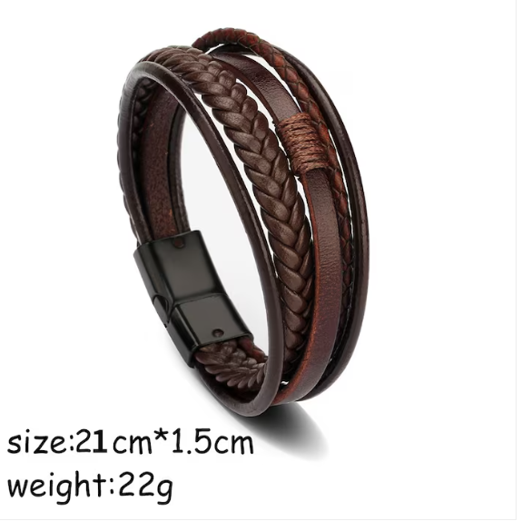 Niche Style Multi-layered Shape PU Men&