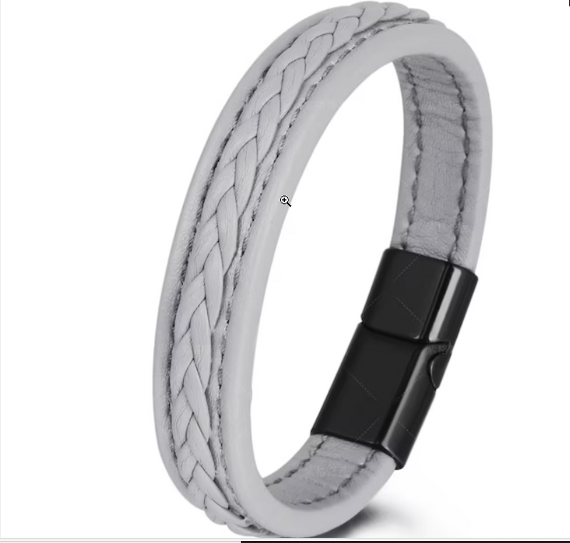 Simple Daily Style Woven Shape PU Men&