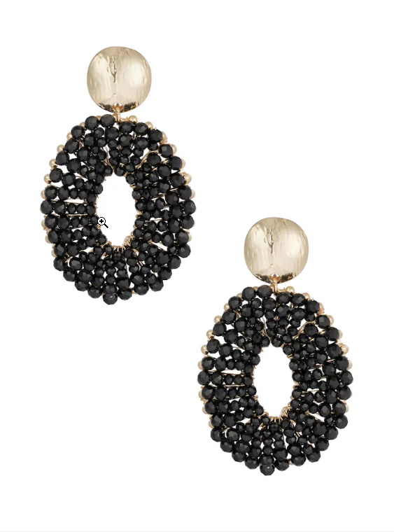 Colourful Fiesta Earrings - black