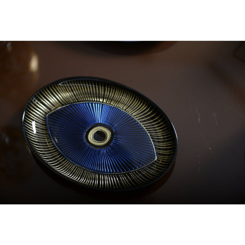 OOG OVAL CUP 22x15.5 CM DONKER