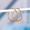 RVS creool 30mm "basic" - goud - EA526