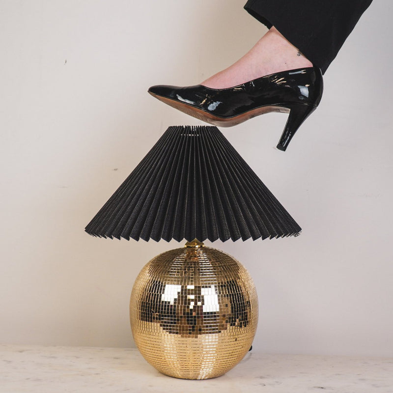 Lamp - Disco Ball - Glas - Goud - 20x20x20cm