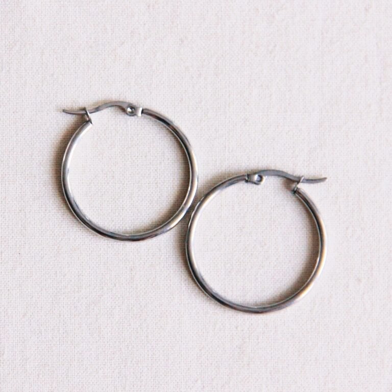 RVS creool 30mm "basic" - zilver - EA527