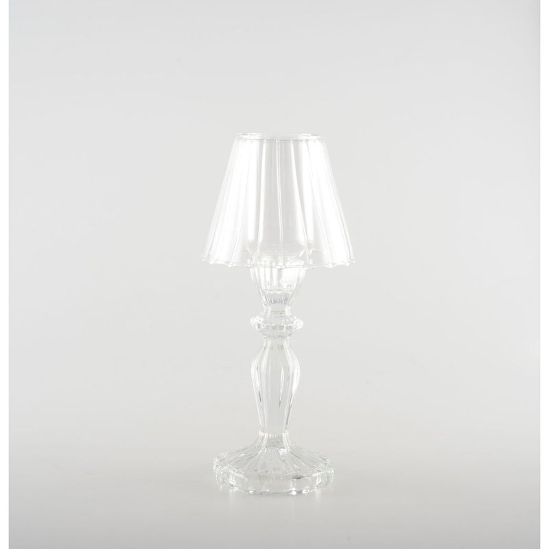 GLAZEN KANDELAAR H24,5CM