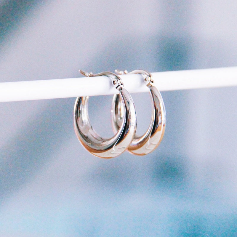 RVS creool 23mm “breed” – zilver