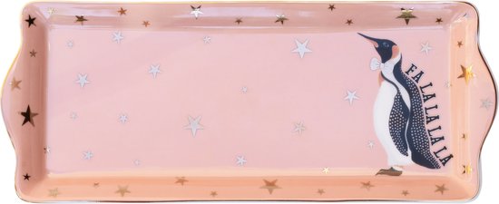 Cakeschaal Yvonne Ellen Tray Penguin 34cm, giftbox /1 - *SALE*