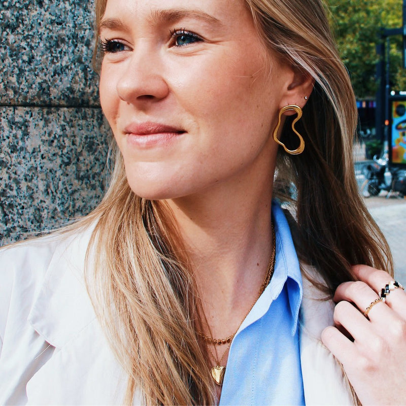 Statement open drop-stud