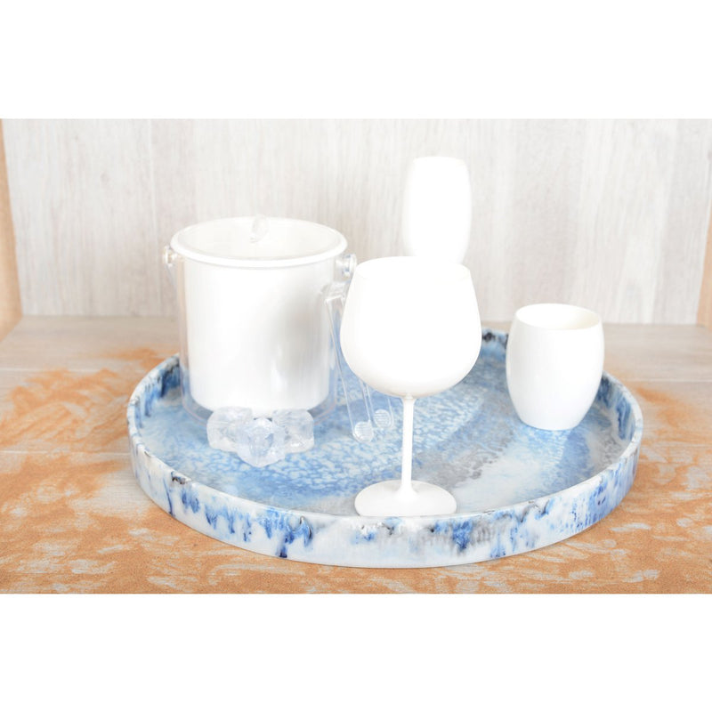 ACRYL WITTE WIJNGLAZEN 460ML - SET VAN 6