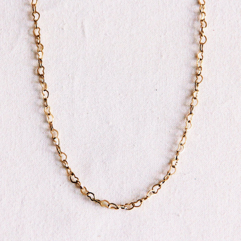 Fijne ketting met hartvormige ketting