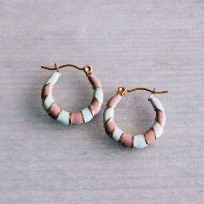 RVS kleurige ring 20mm – nude/beige