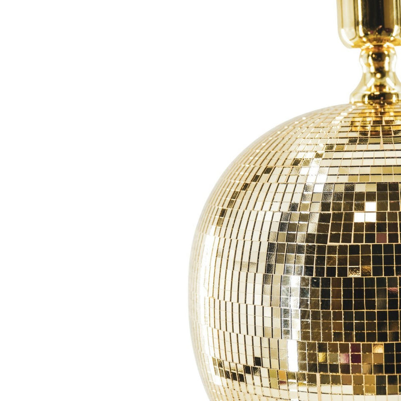 Lamp - Disco Ball - Glas - Goud - 20x20x20cm