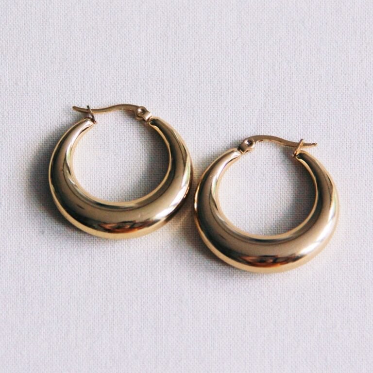 RVS creool 30mm “breed” – goud