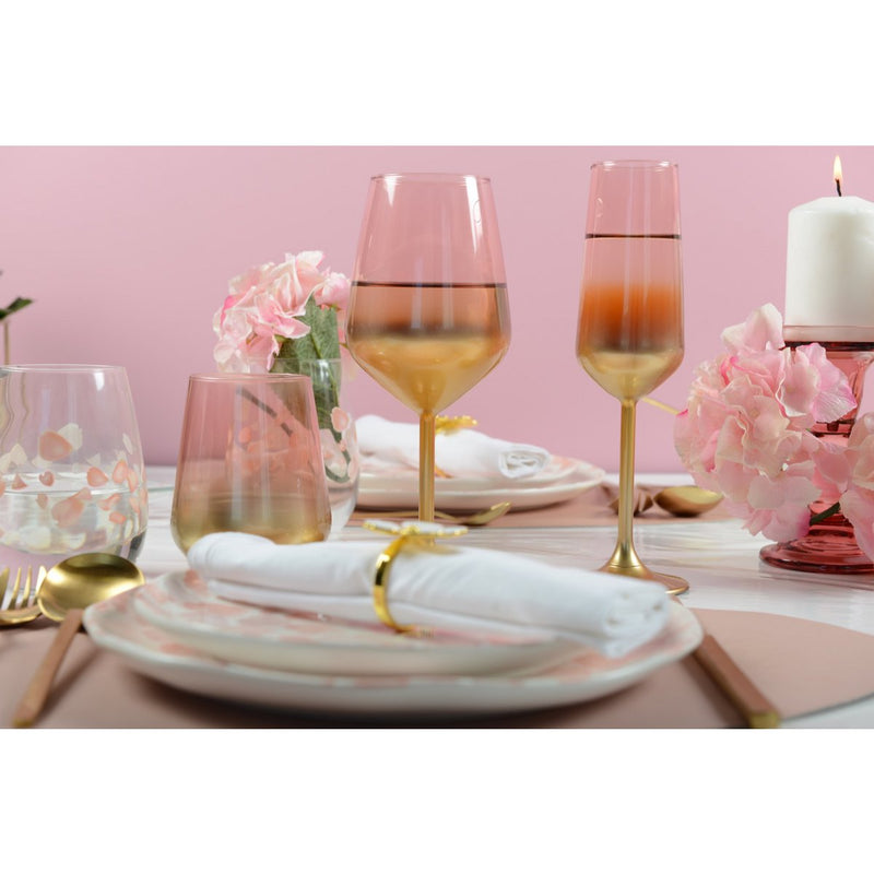 DEGRADE ROSE GLOW WIJNGLAZEN - SET VAN 6