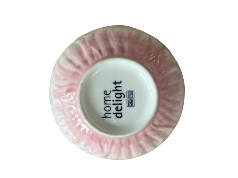 Geschenkset roze: keramieke kom Home Delight, amberblokje roze en zilveren rasp