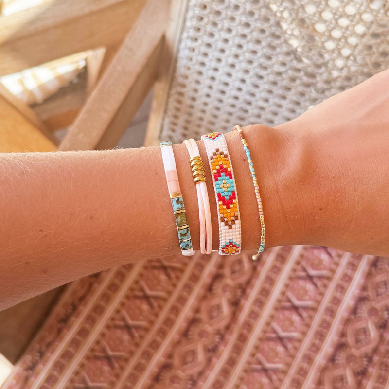 Miyuki armband naakt/goud