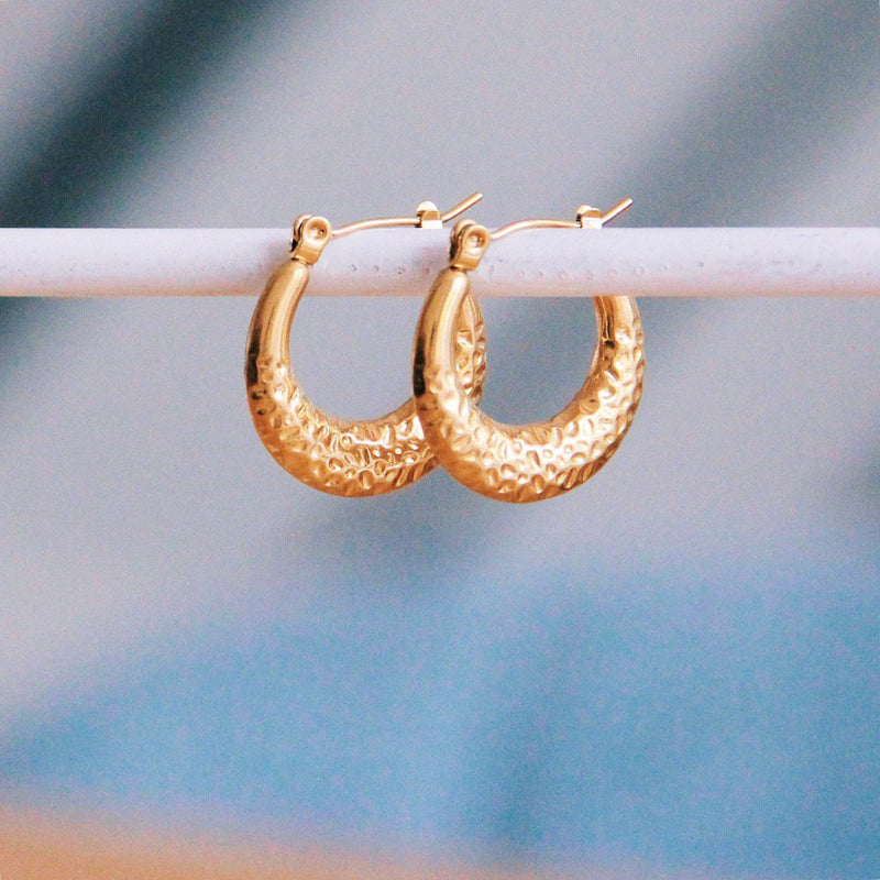 RVS ring 20mm “bewerkt” – goud