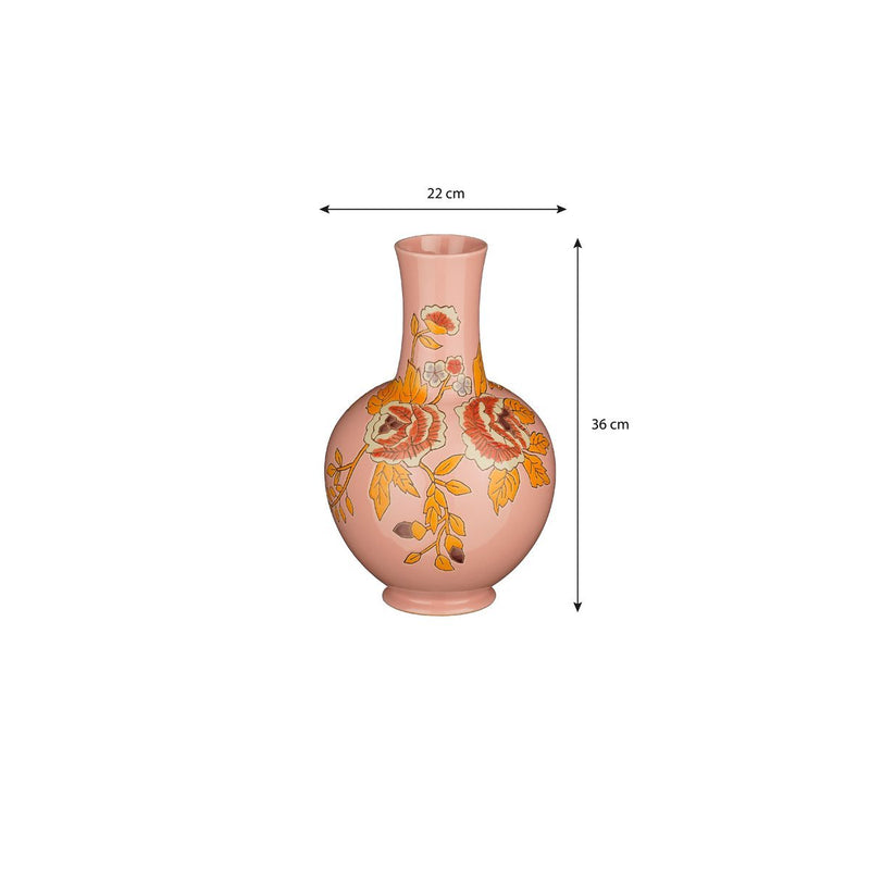 Eloise Vaas - H36 x Ø22 cm - Keramiek - Roze