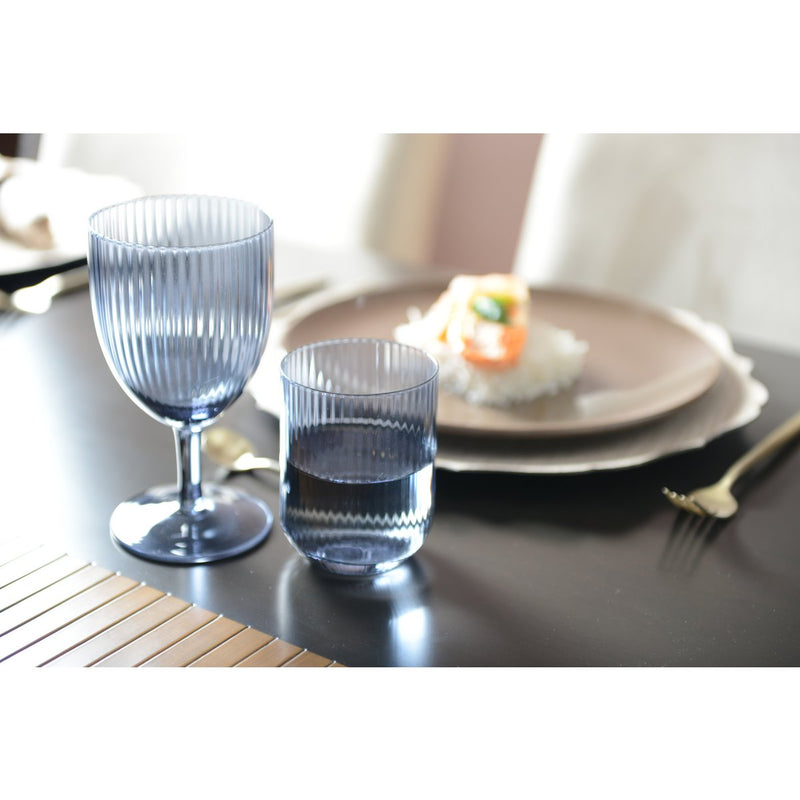 BLAUWE WIJNGLAZEN - SET VAN 6