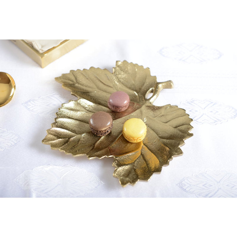 KOP BLAD GOUD 20X20X2CM