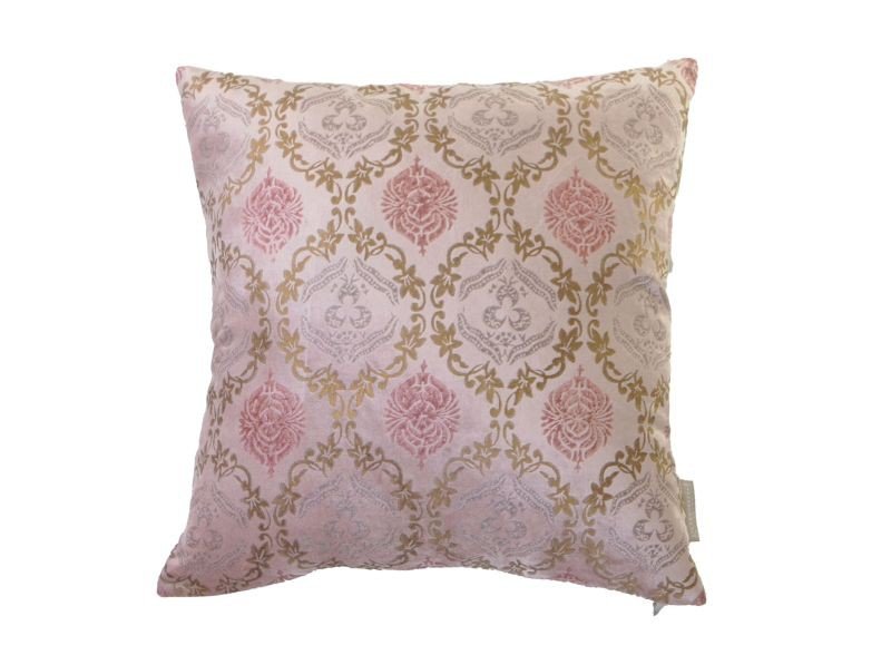 GoRound - Sierkussen Herder Zacht Roze Fluweel 45x45cm - 2 stuks