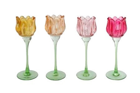 Waxinelichthouder Tulp Groot (oranje)