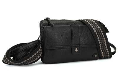 Zwart crossbody en schoudertasje Naarden