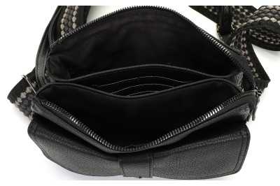 Zwart crossbody en schoudertasje Naarden