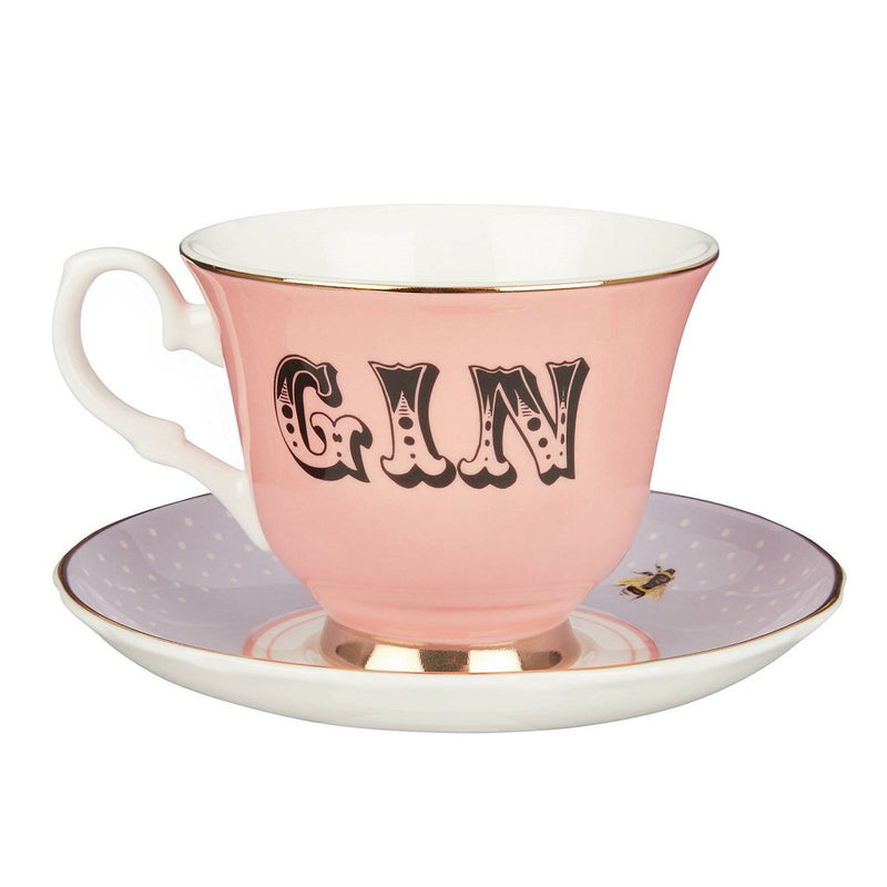Yvonne Ellen Theekop & schotel 250ml, Gin, giftbox /1 *SALE*