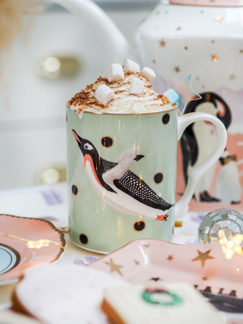Cakeschaal Yvonne Ellen Tray Penguin 34cm, giftbox /1 - *SALE*