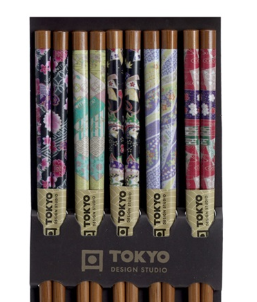 Tokyo Design Studio – Eetstokjes – Bloemen – 5 stuks