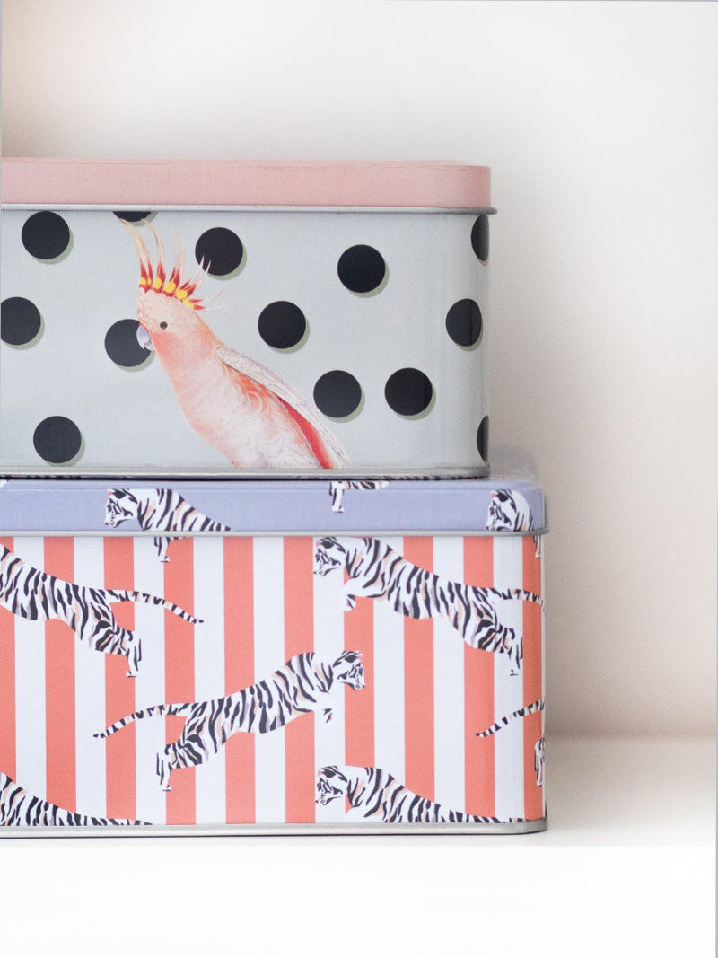 Yvonne Ellen Storage Tin Set/2, mixed designs