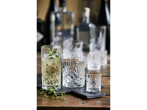 *SALE* RCR Cristalleria Italiana LONGDRINK GLAS 36 CL MELODIA 6 ST.