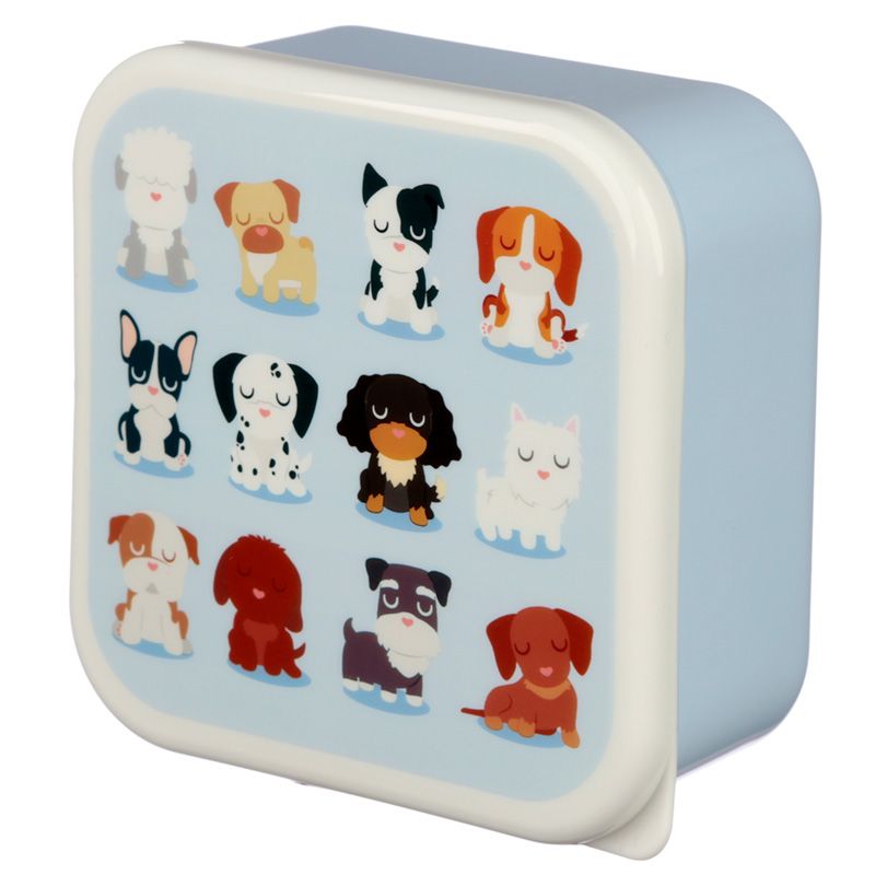 Set of 3 Lunch Box Snack Pots S/M/L - Dog Squad