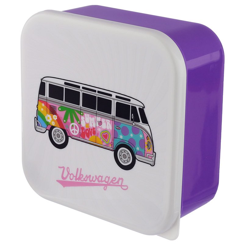 Puckator Lunch Box Snack Pots M/L/XL - Summer Love Volkswagen VW T1 Camper Bus
