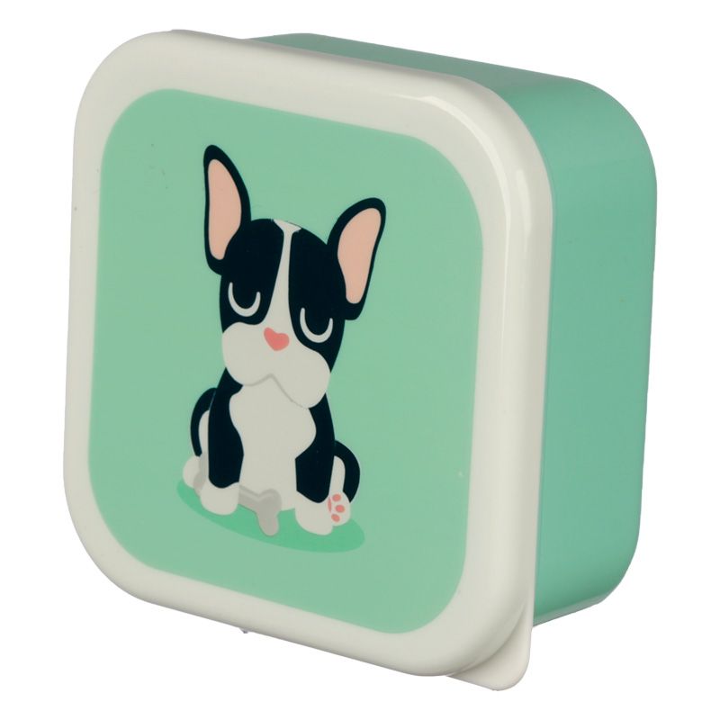 Set of 3 Lunch Box Snack Pots S/M/L - Dog Squad