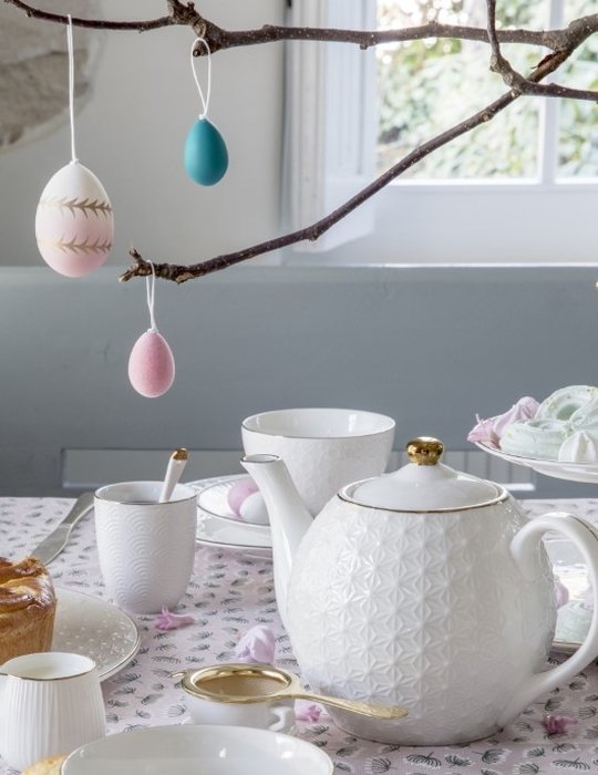 Nippon White Teapot 0.60L, star, giftbox /18 Tokyo Design Studio *NU 10% KORTING*