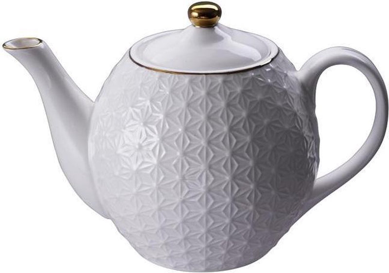 Nippon White Teapot 0.60L, star, giftbox /18 Tokyo Design Studio *NU 10% KORTING*