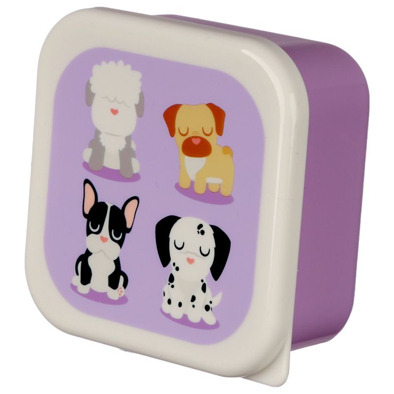 Set of 3 Lunch Box Snack Pots S/M/L - Dog Squad