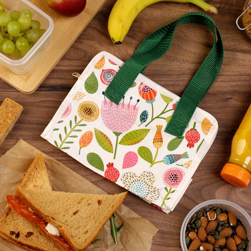 Autumn Falls Zip Up Recycled Plastic Reusable Lunch Bag