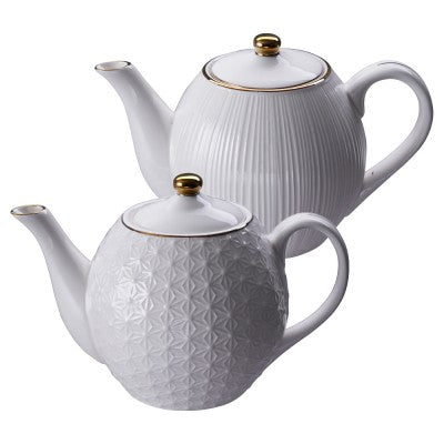 Nippon White Teapot 0.60L, Lines, giftbox /18 Tokyo Design Studio *NU 10% KORTING*